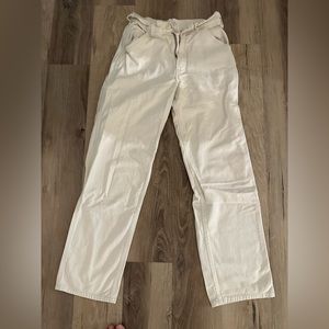 White cargo pants. Fits like Zara cargo